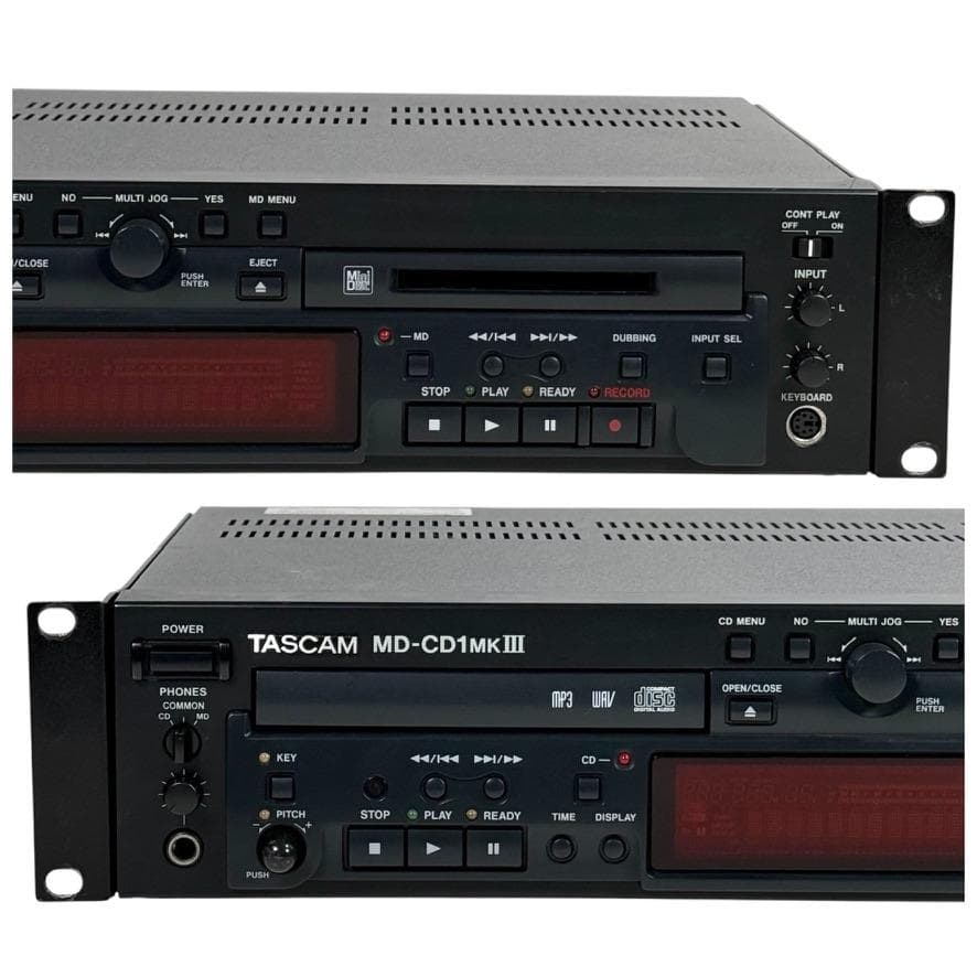 優良動作品 TASCAM MD/CDコンビネーションデッキ MD-CD1MK3