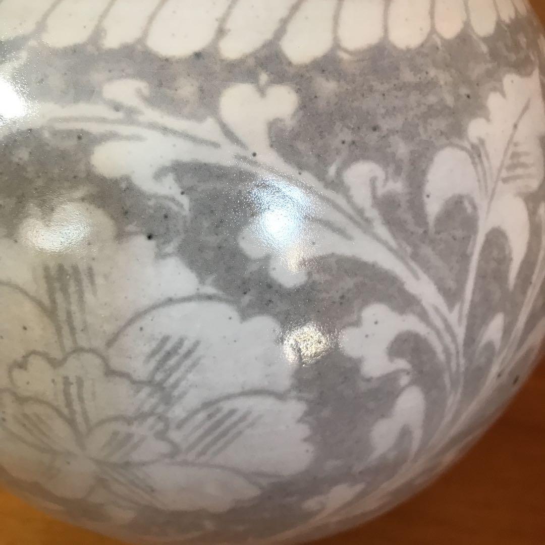 岐阜県重要無形文化財 加藤幸兵衛　掻落 花瓶 TG10