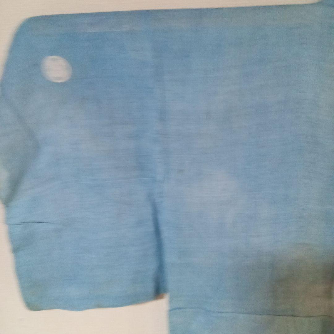 藍染め古布　赤穂浅野家家紋付　藍染め古着　ボロ藍染　藍染め　家紋付　藍染めハギレ