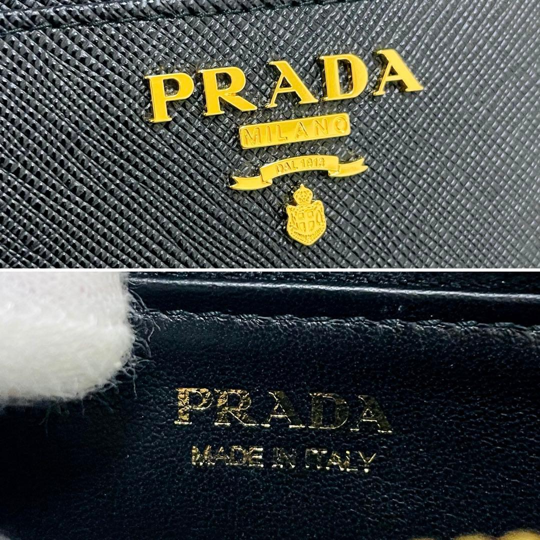 未使用級✨付属完備✨PRADA キーリング付 キーケース ケース ブラック
