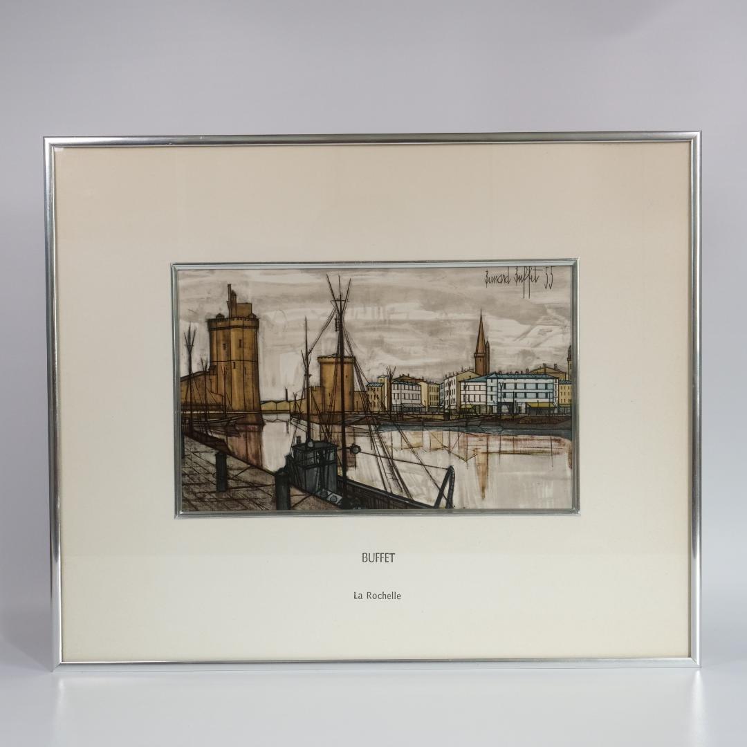 ベルナール・ビュッフェ La Rochelle フレーム 額入り