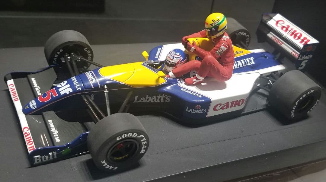【レア】ミニチャンプス　1/18 ウィリアムズ FW14 マンセルライドオンセナ