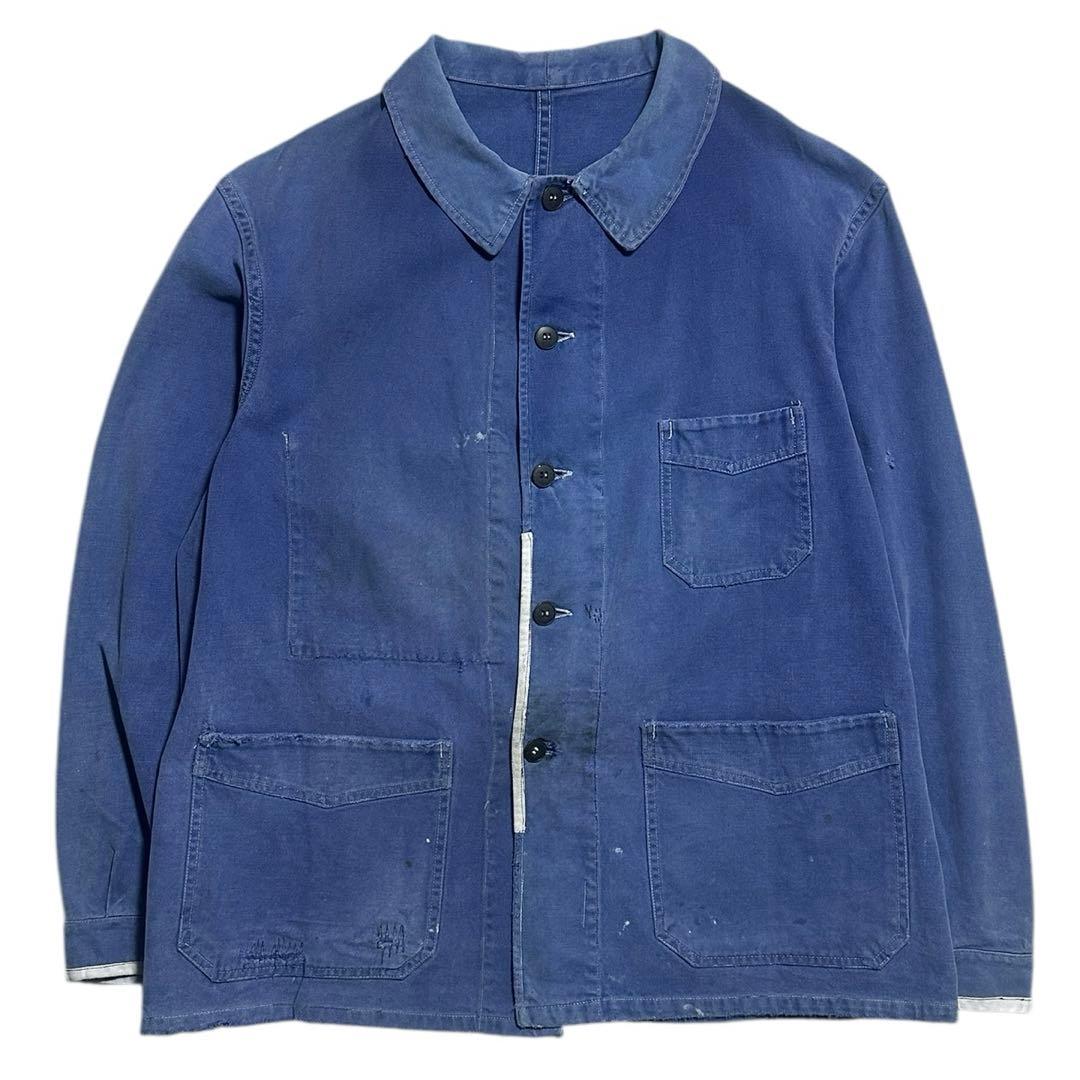 60s フレンチワークジャケット コットンツイル　ユーロワーク ビンテージ