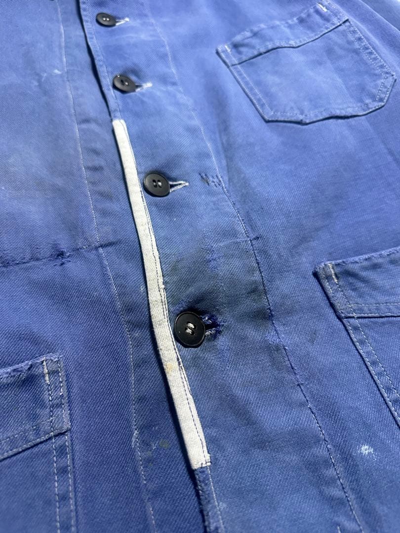 60s フレンチワークジャケット コットンツイル　ユーロワーク ビンテージ