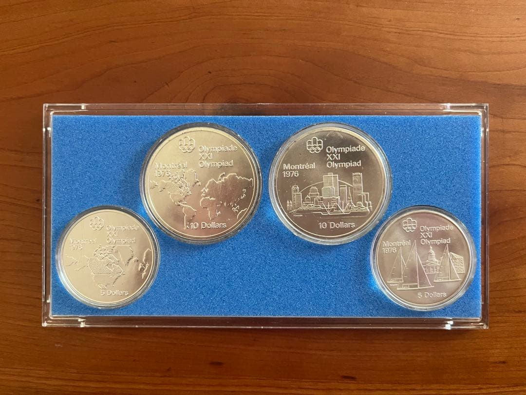 第21回　モントリオール　オリンピック　記念硬貨セット　エリザベス2世　シルバー