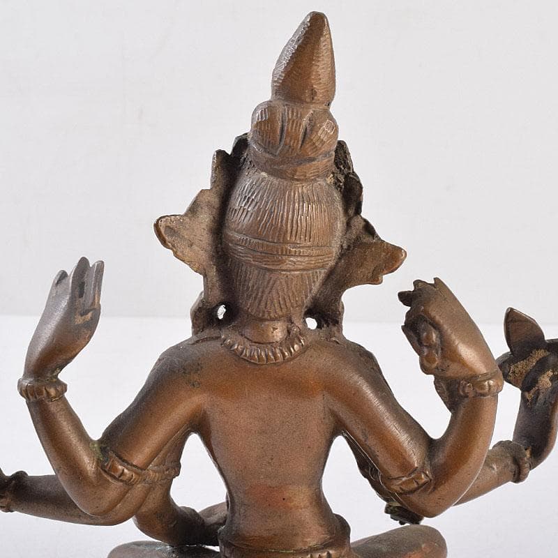 仏教美術　古銅　ヴィシュヌ神像　チベット仏　仏像　置物　V　R9035