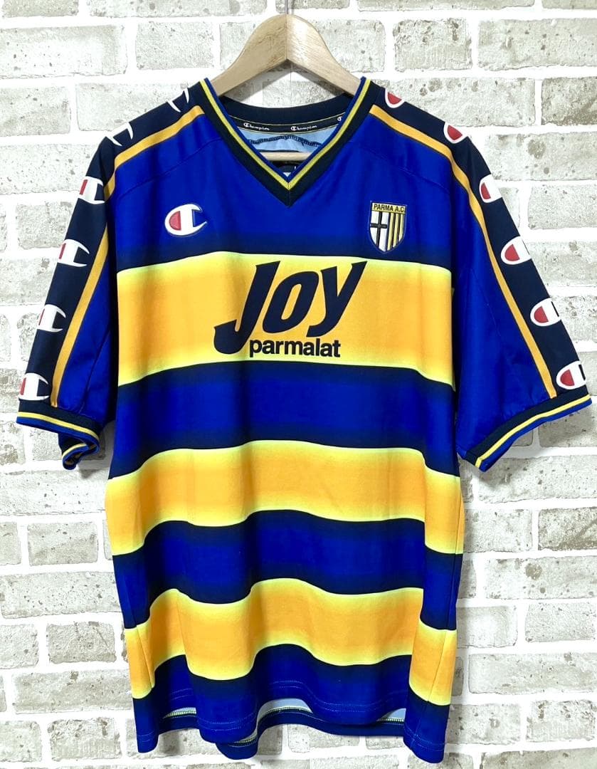 良品 チャンピオン パルマ セリエA 中田英寿 ヒデ 半袖ユニフォーム Lサイズ