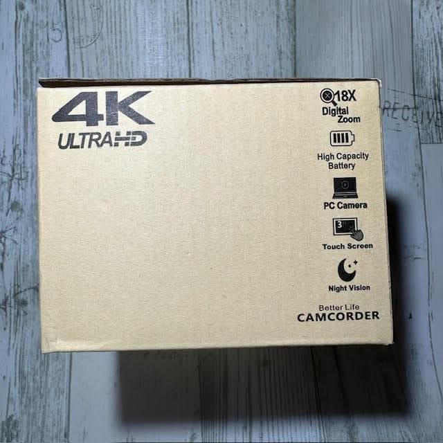 Keculbo ビデオカメラ 4K 48MP 30FPS18X デジタルズーム