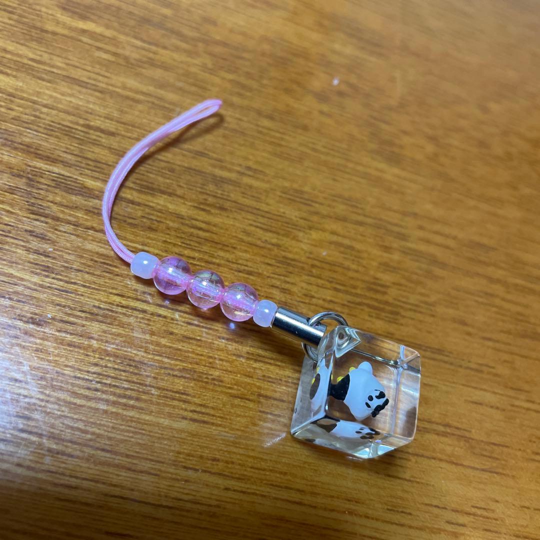 超レア　平成レトロ　サンエックス　アクリルキューブ　根付けストラップ　牛　新品