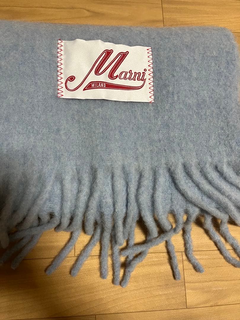 Marni マフラー ブルー