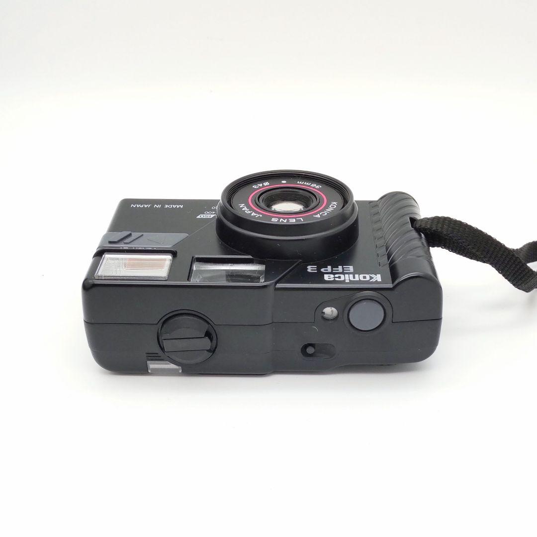 完動品◆極美品【昭和レトロ◆優しく懐かしい写り】人気の黒◆Konica EFP3