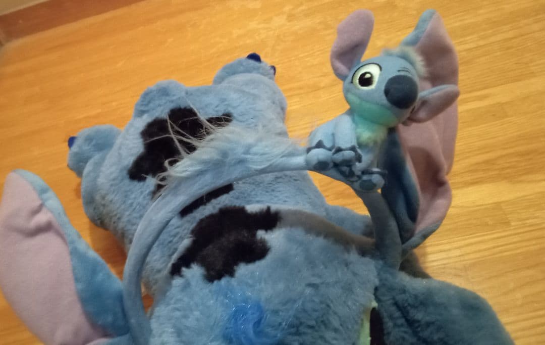 スティッチ ぬいぐるみ カチューシャとセット