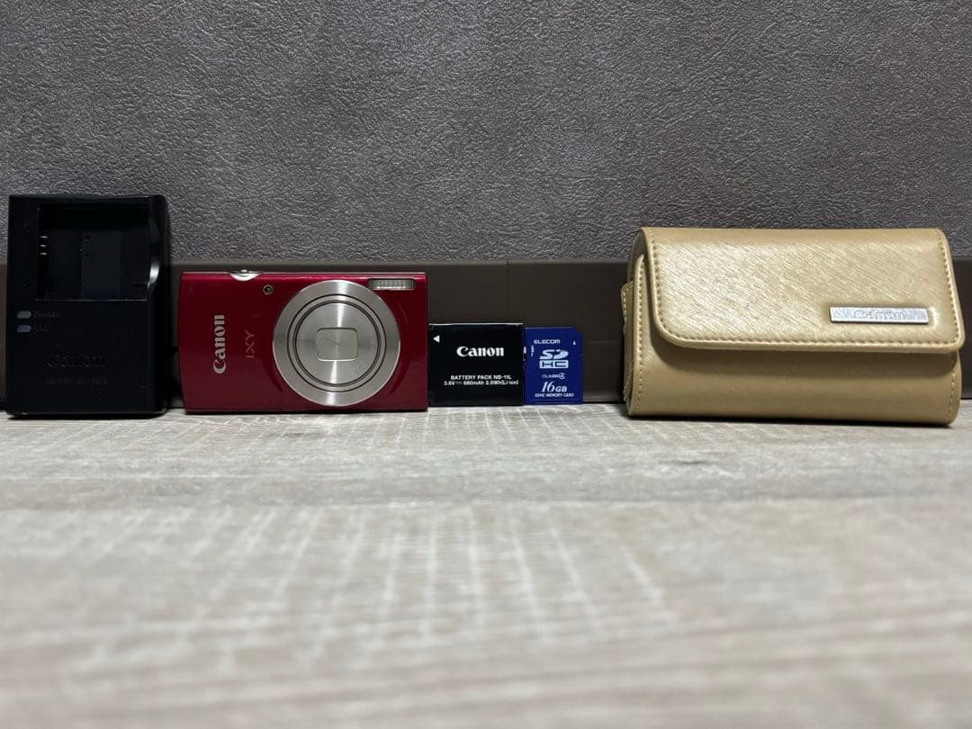 Canon IXY180レッドコンパクトデジタルカメラ