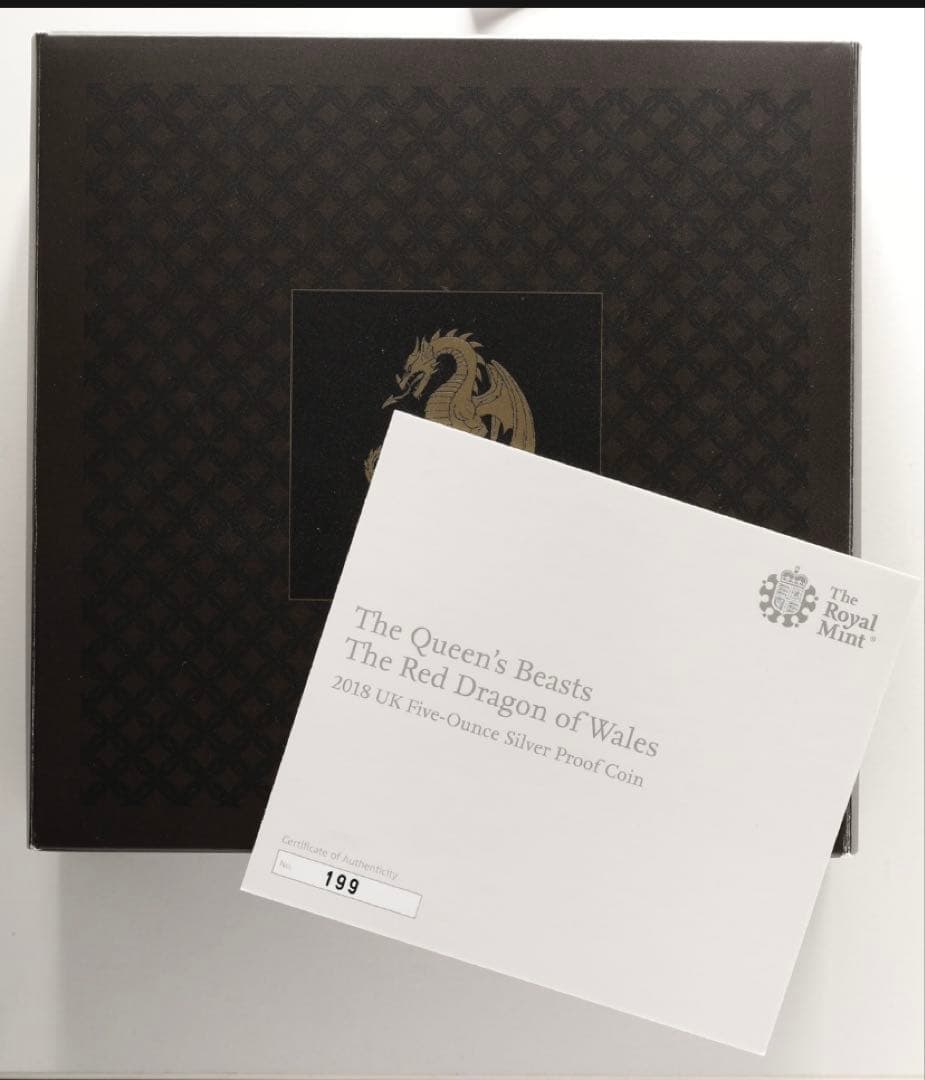 トップ人気❗️クィーンズビースト　レッドドラゴン5oz 銀貨