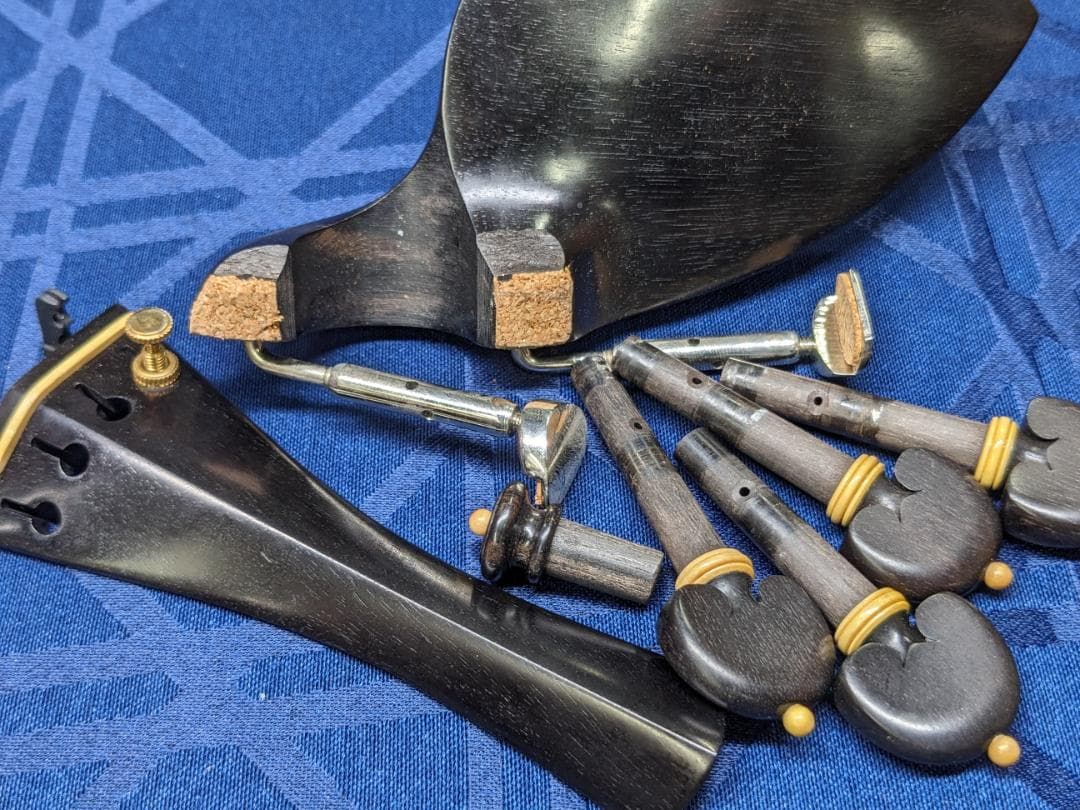 バイオリンパーツセット　新品イタリアンバイオリンから外したもの