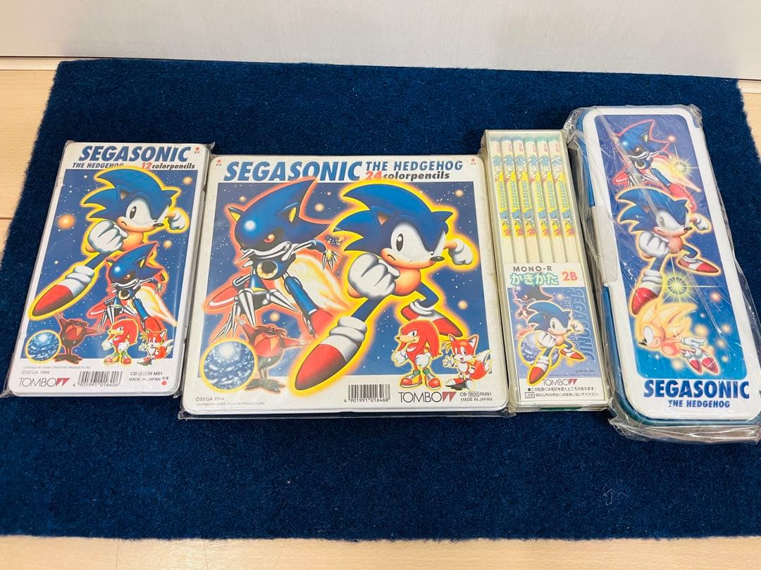 【新品未開封】ソニック・ザ・ヘッジホッグ　SEGA 色鉛筆　筆箱　レトロ