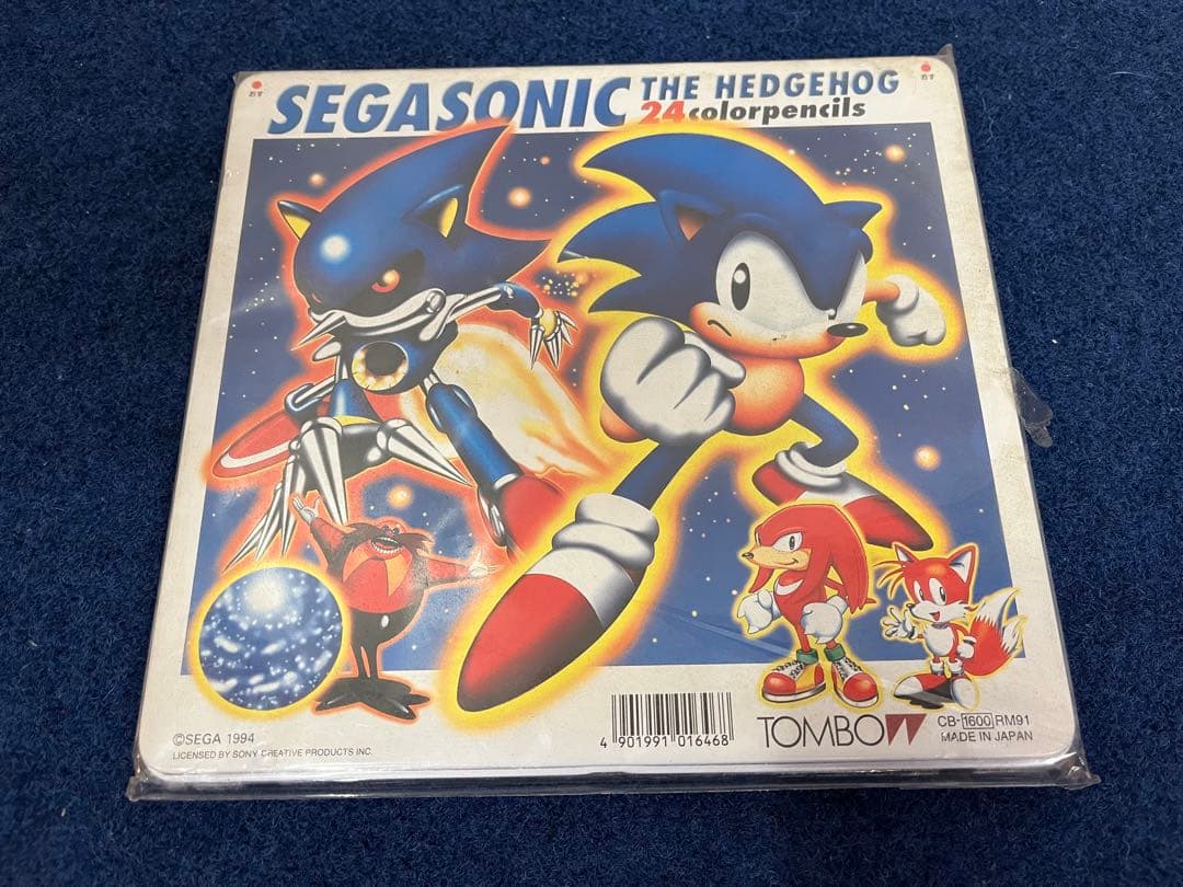 【新品未開封】ソニック・ザ・ヘッジホッグ　SEGA 色鉛筆　筆箱　レトロ