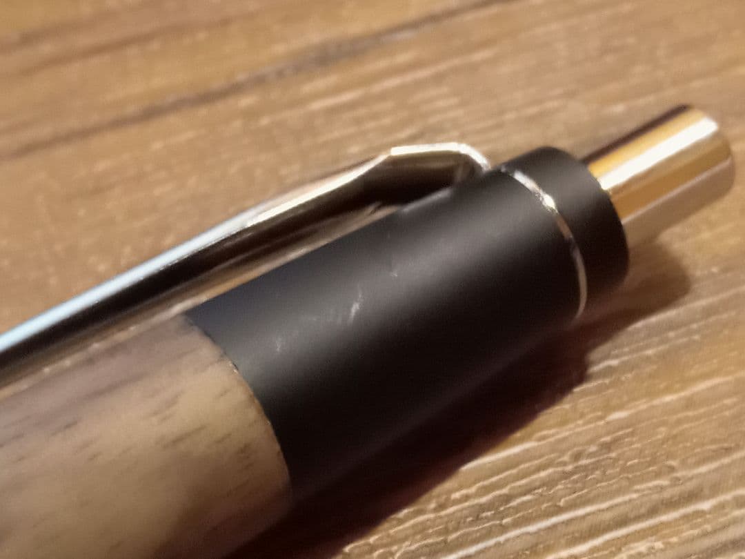 野原工芸　黒柿　シャープペンシル　シャーペン　銀金具