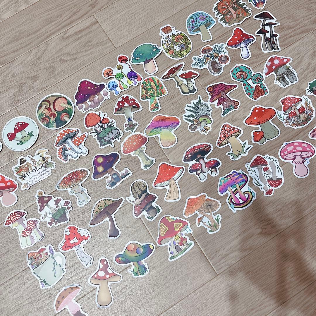 ❤️新品・未使用❤️きのこシール　50枚　きのこステッカー