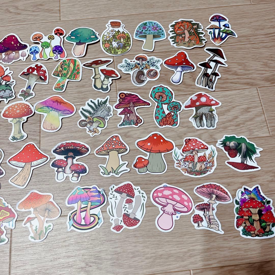 ❤️新品・未使用❤️きのこシール　50枚　きのこステッカー