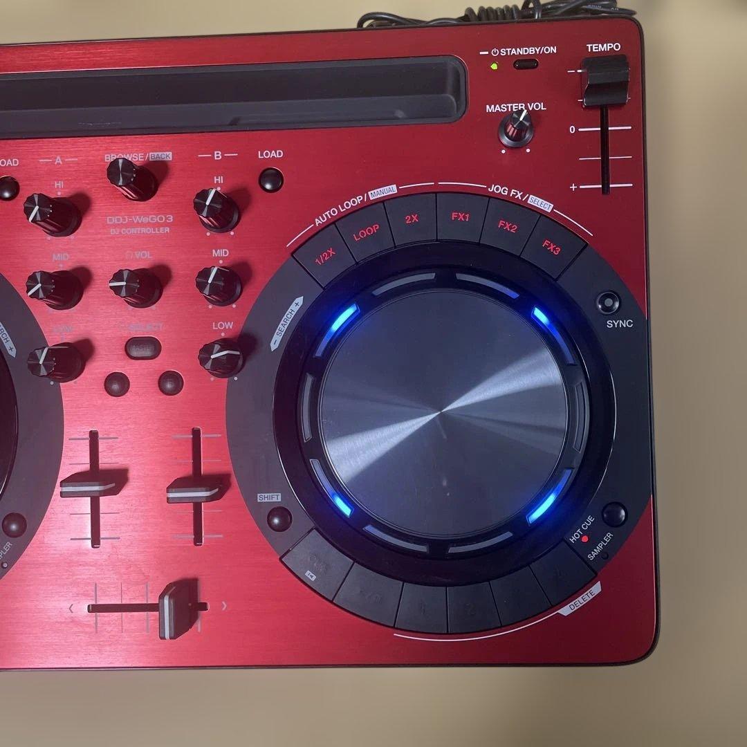 Pioneer DDJ-WEGO3 DJコントローラー レッド