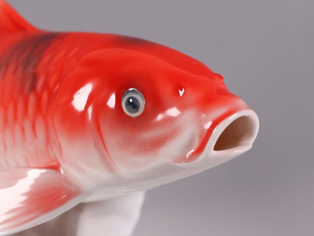 【CM350】日本陶器会社 錦鯉 置物 ボーンチャイナ オールドノリタケ