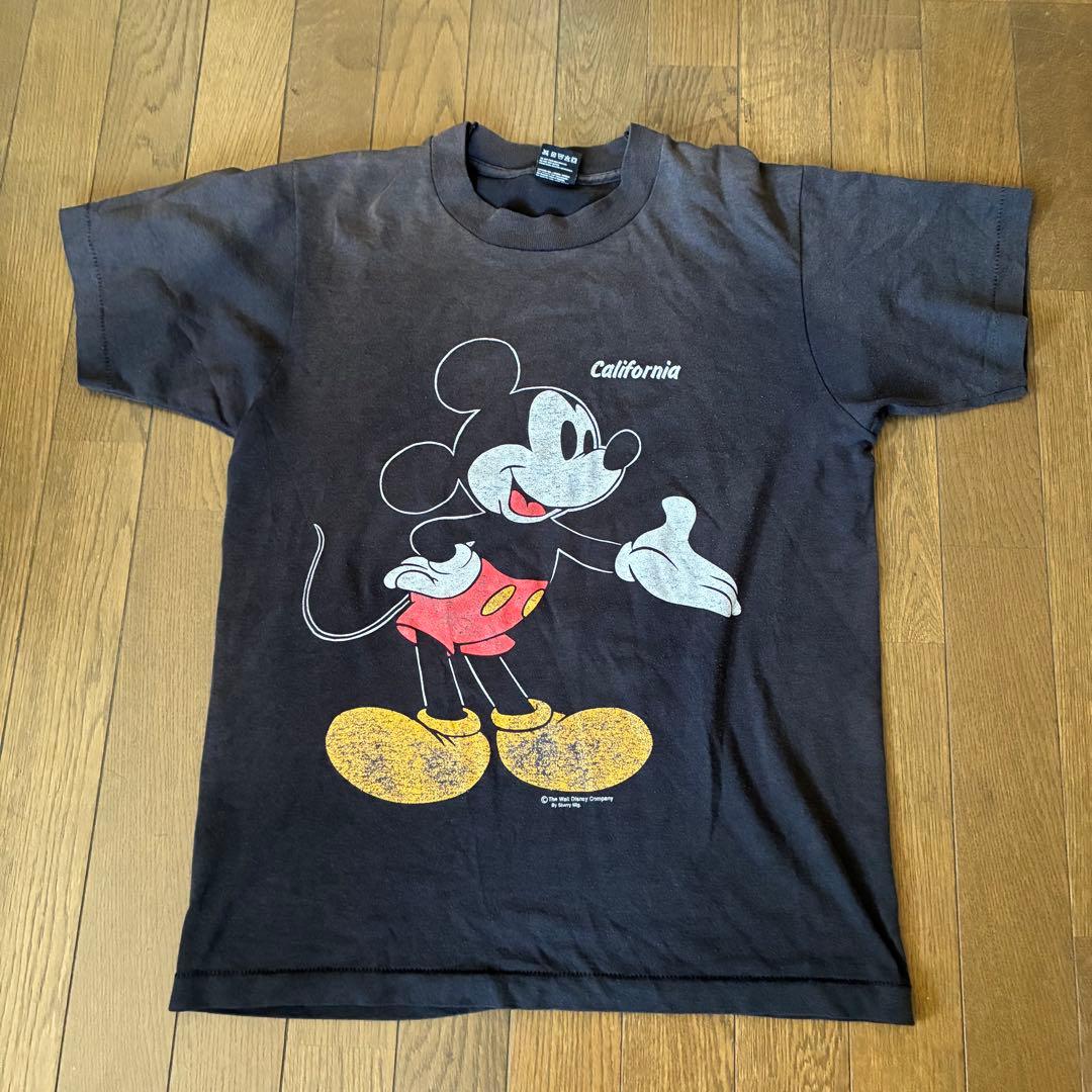 80s　ミッキー　Tシャツ　両面プリント　USA製　disney　90s