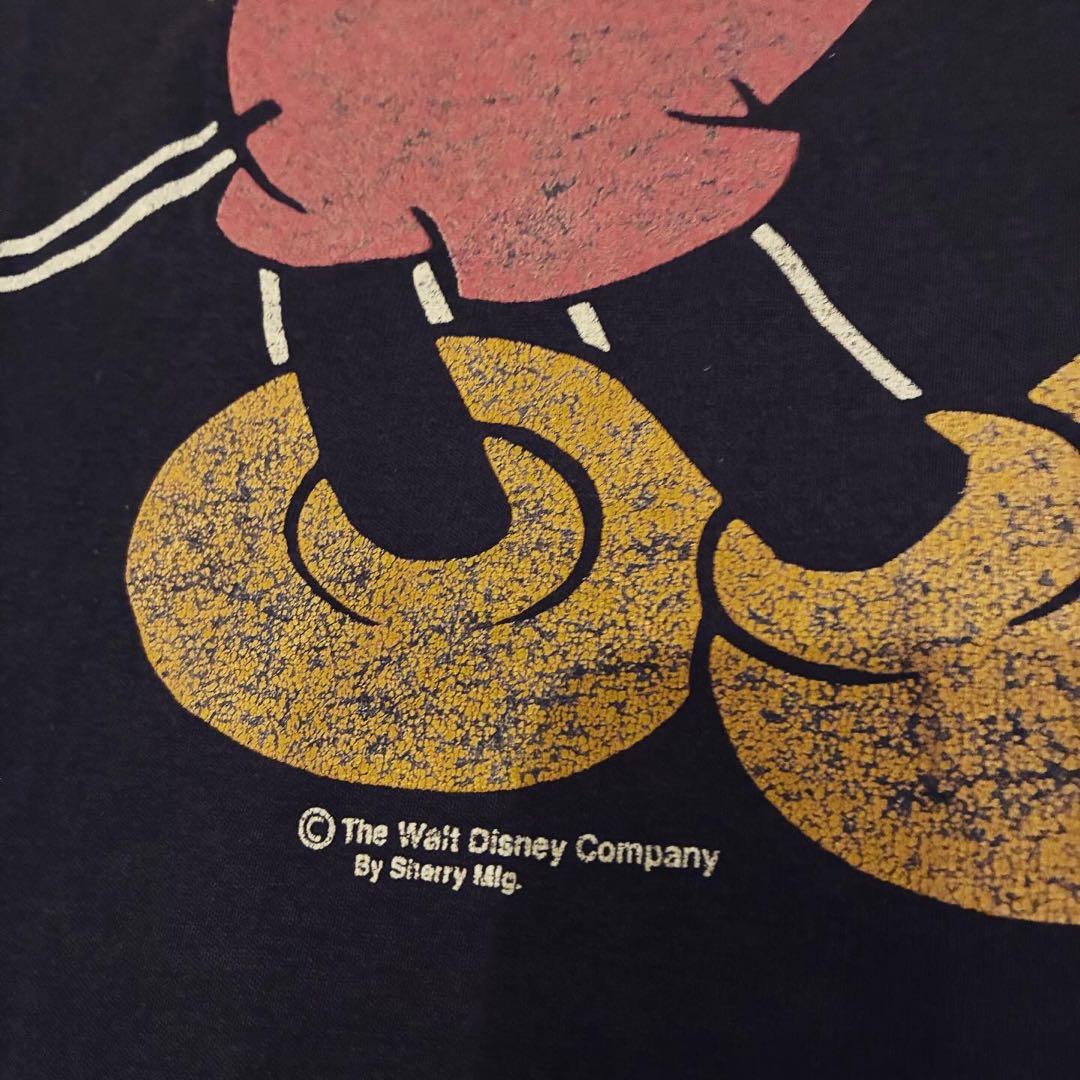80s　ミッキー　Tシャツ　両面プリント　USA製　disney　90s