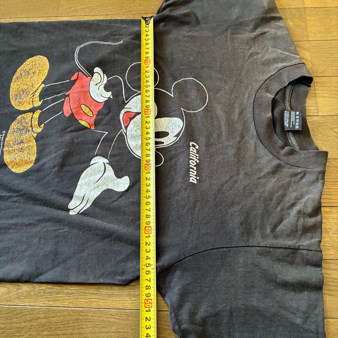 80s　ミッキー　Tシャツ　両面プリント　USA製　disney　90s
