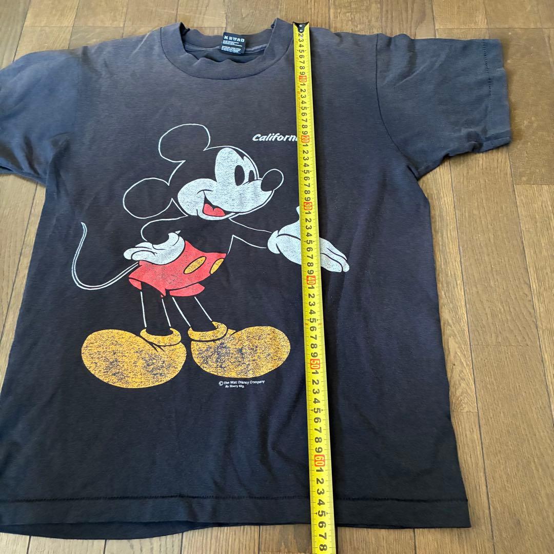 80s　ミッキー　Tシャツ　両面プリント　USA製　disney　90s