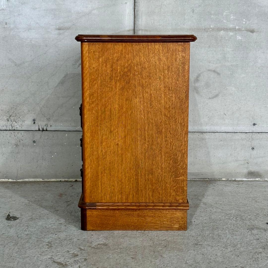 ✦昭和レトロ✦ 1981年製 サイドチェスト 木製 オーク無垢 アンティーク