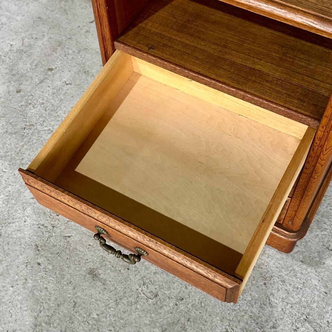 ✦昭和レトロ✦ 1981年製 サイドチェスト 木製 オーク無垢 アンティーク