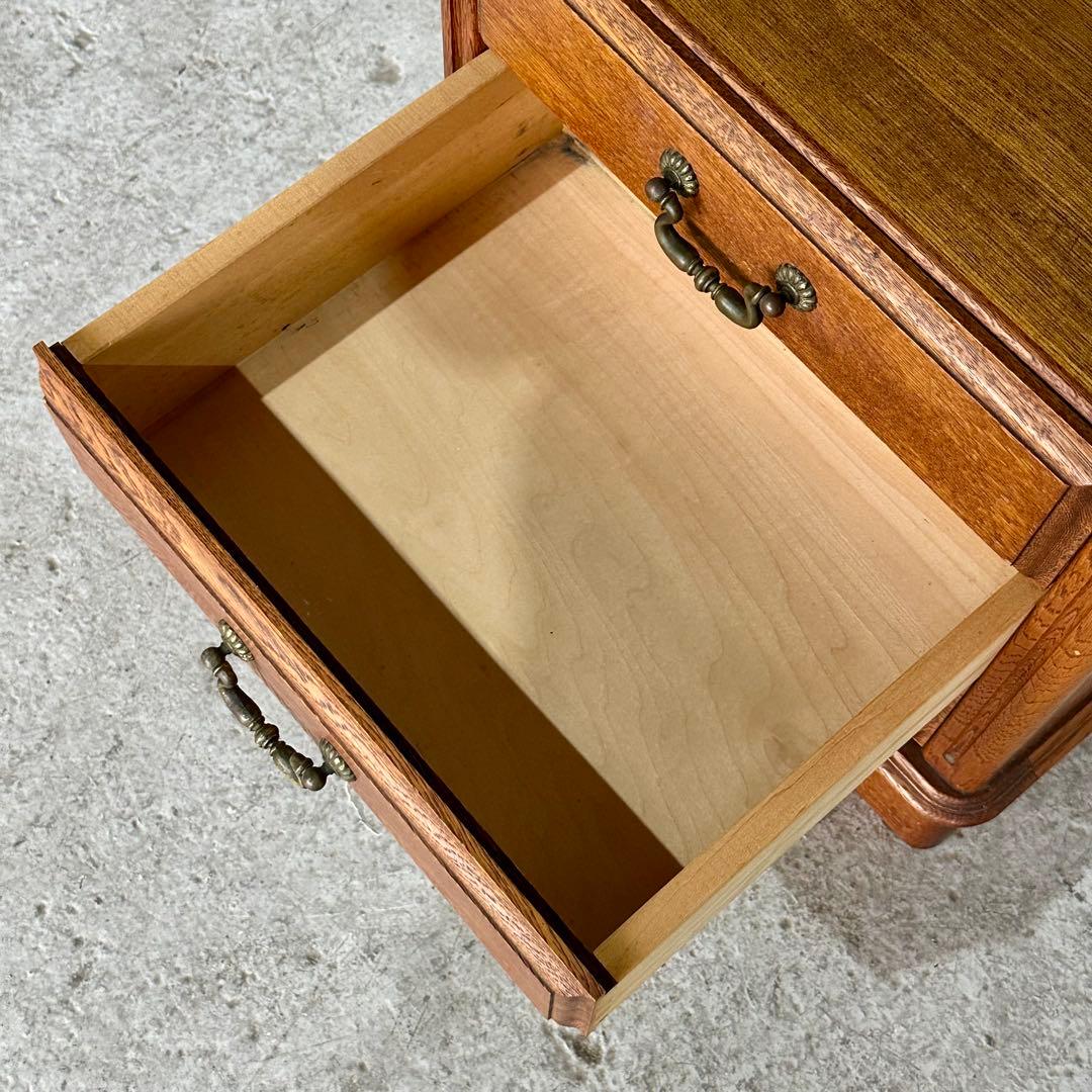 ✦昭和レトロ✦ 1981年製 サイドチェスト 木製 オーク無垢 アンティーク