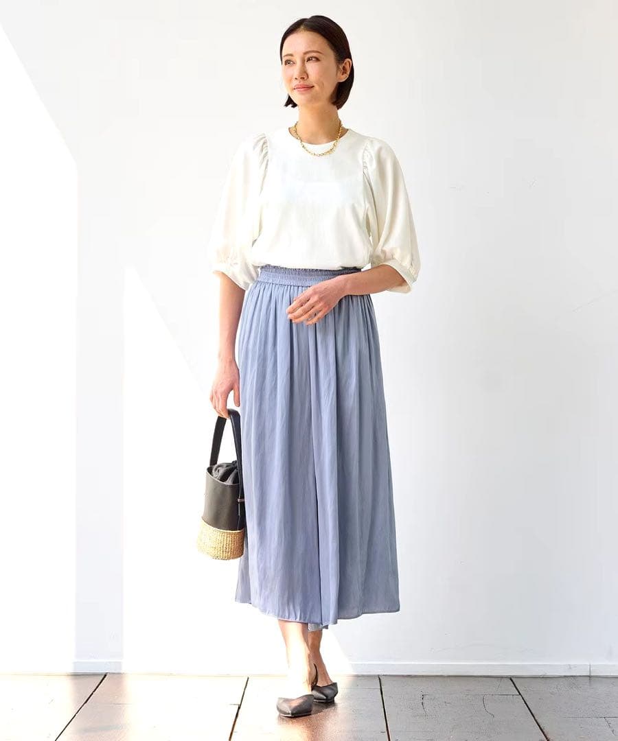 新品❣️自由区ビンテージサテン パンツ大きいサイズ23区組曲アンタイトルICB