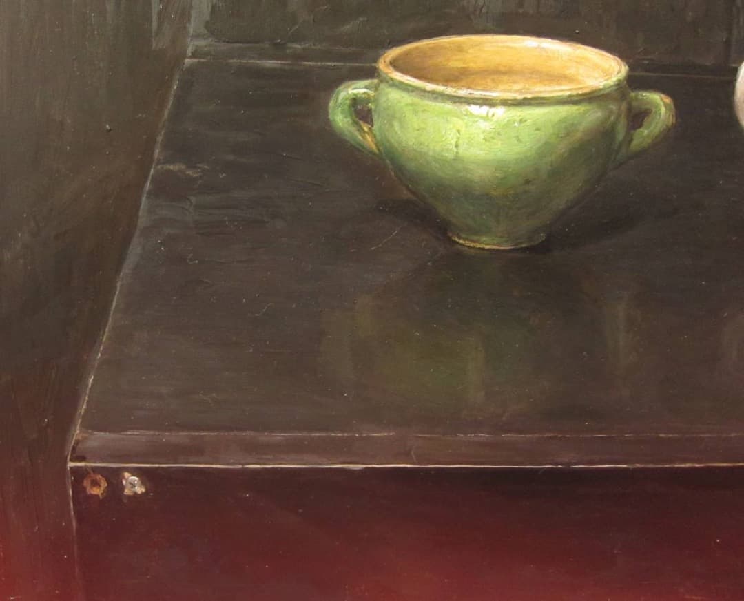 石田淳一　静物画　F10 タイトル nearly equal 2012年　真筆