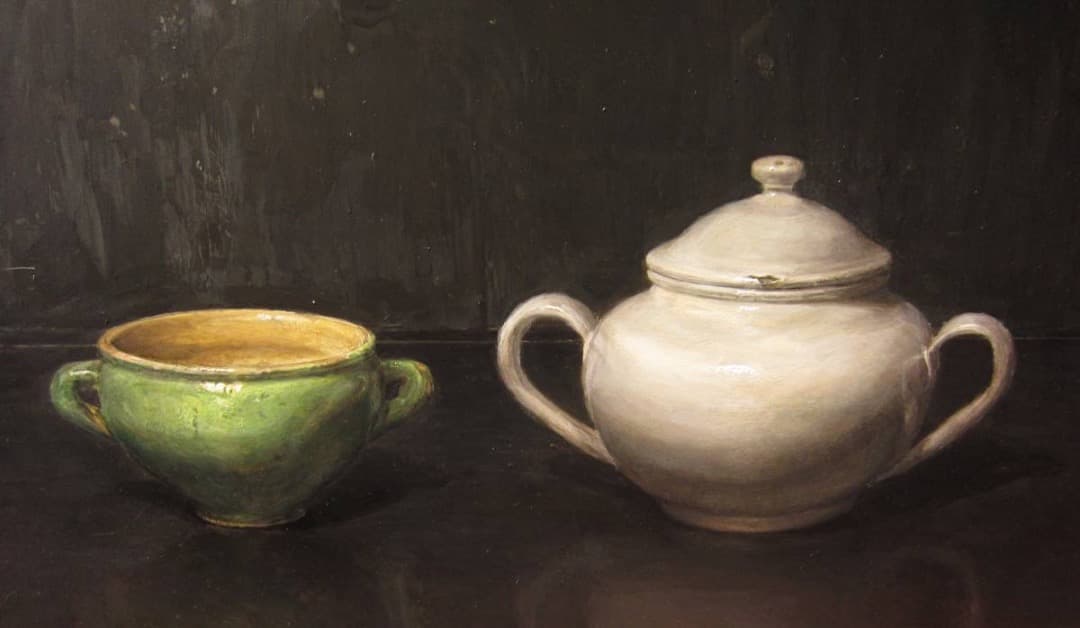 石田淳一　静物画　F10 タイトル nearly equal 2012年　真筆