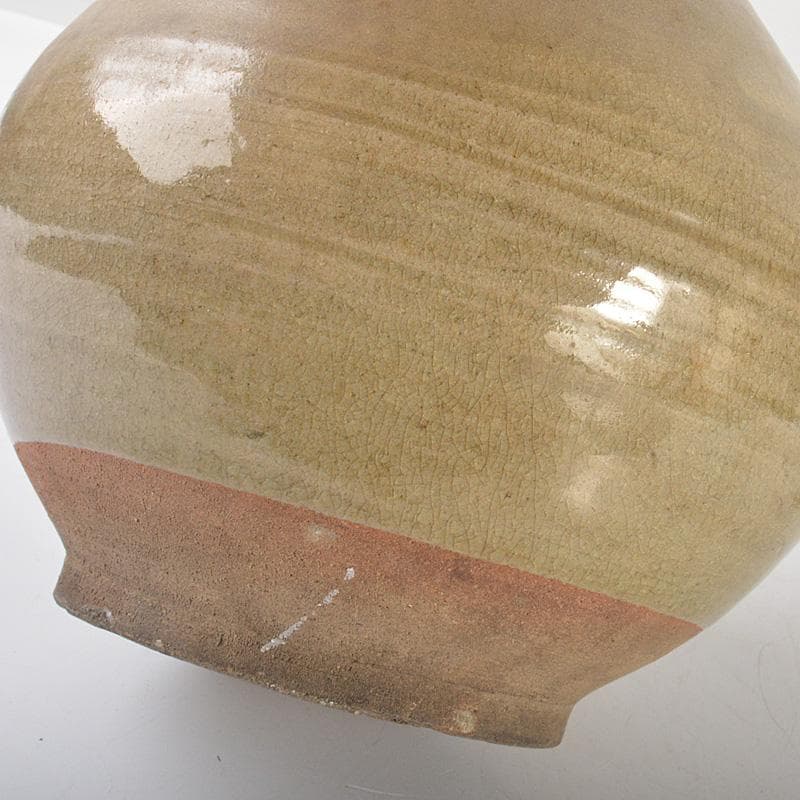 朝鮮　高麗青磁　花卉文　長頸瓶　C　6104C