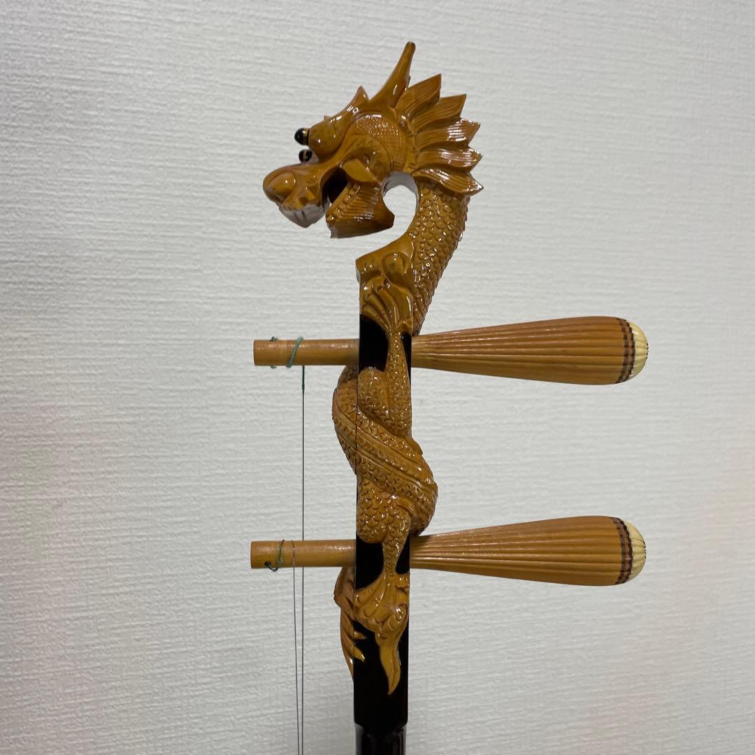 高級 虎丘 二胡 龍頭 弦楽器 民族楽器 ケース付属