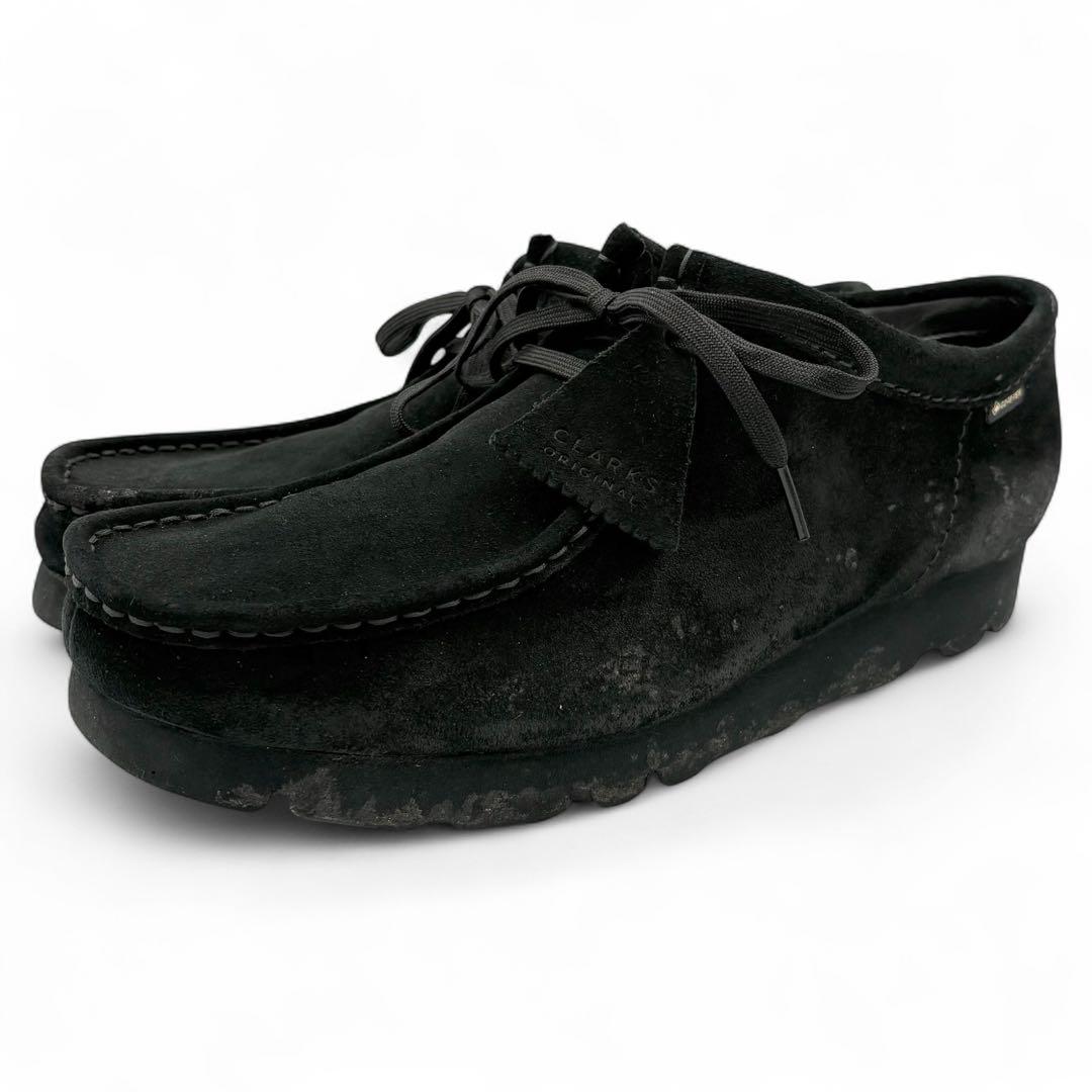 クラークスオリジナル ワラビー ブーツ GTX 27.5cm ブラック スエード