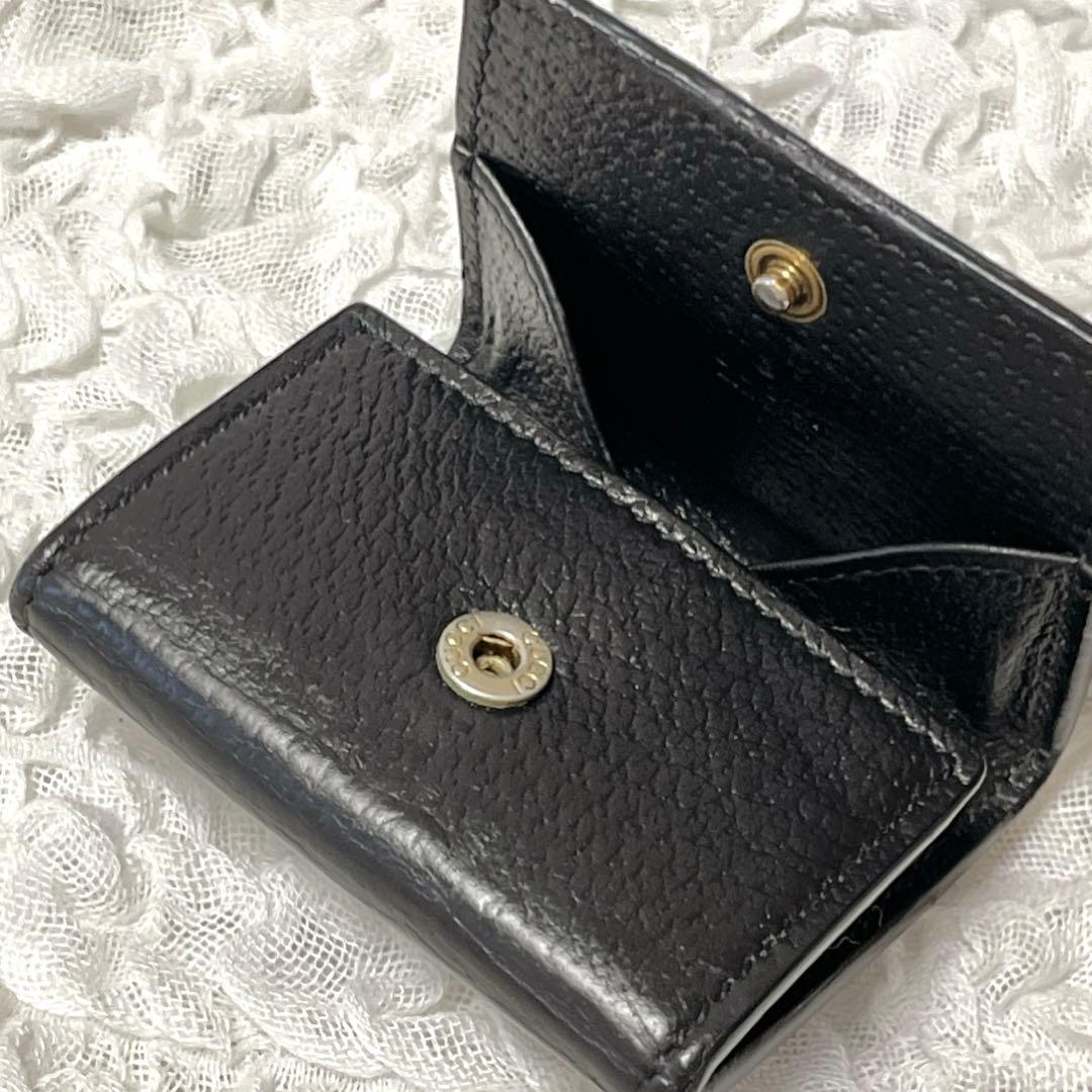 グッチ　GUCCI　GGマーモント　ケース　小銭入れ　レザー　黒　ブラック