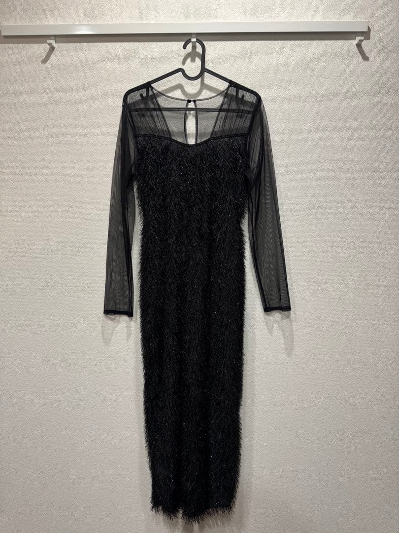 【my shawty】glitter shaggy dress