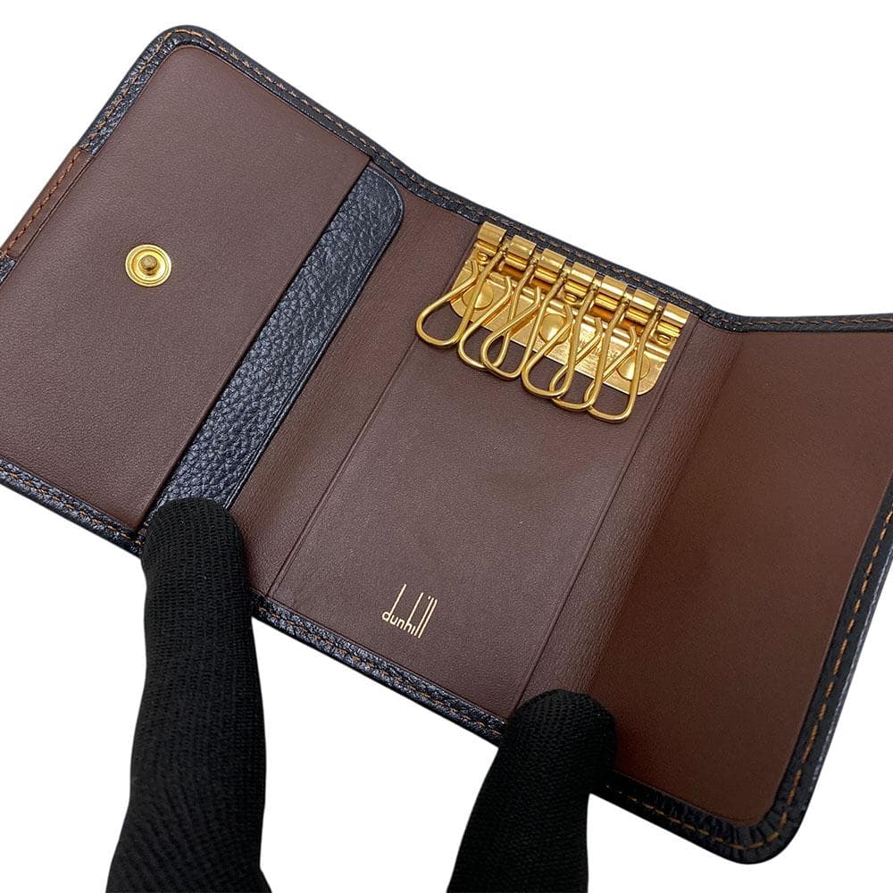 未使用 dunhill ダンヒル レザー キーケース カードケース ヴィンテージ