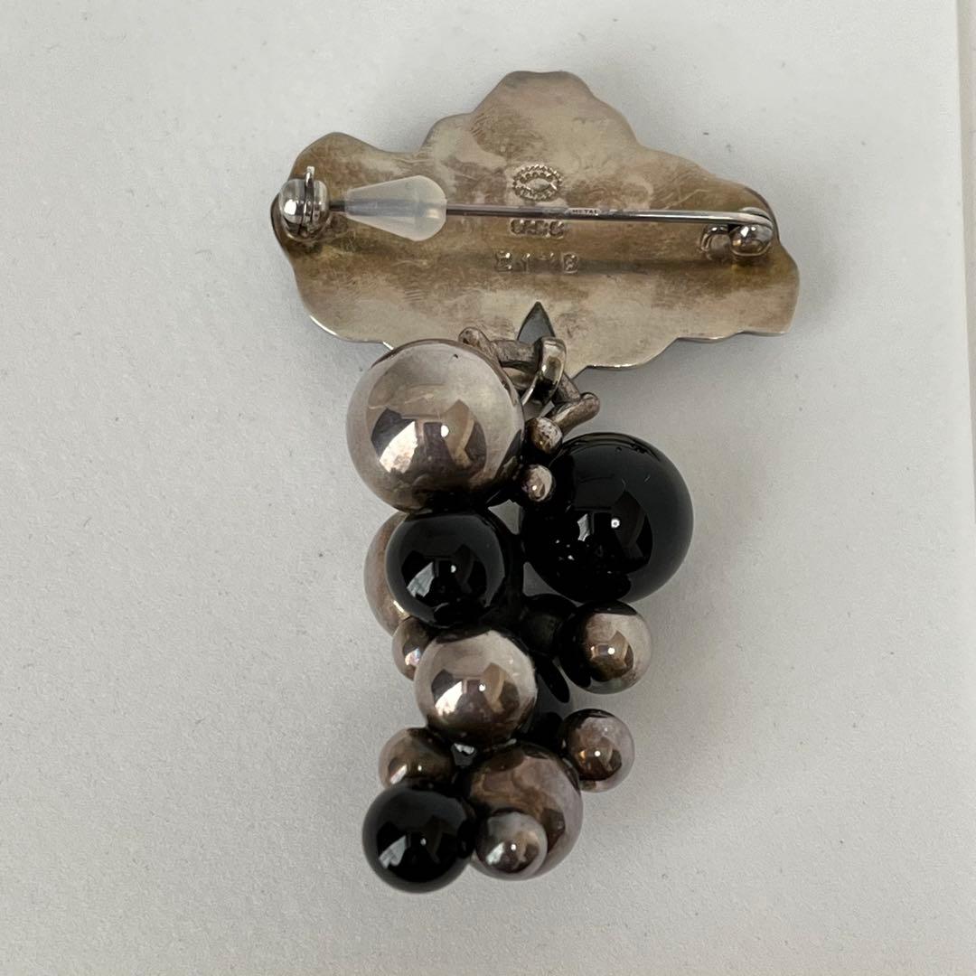 ジョージジェンセン　  ブローチ　葡萄　シルバー　925