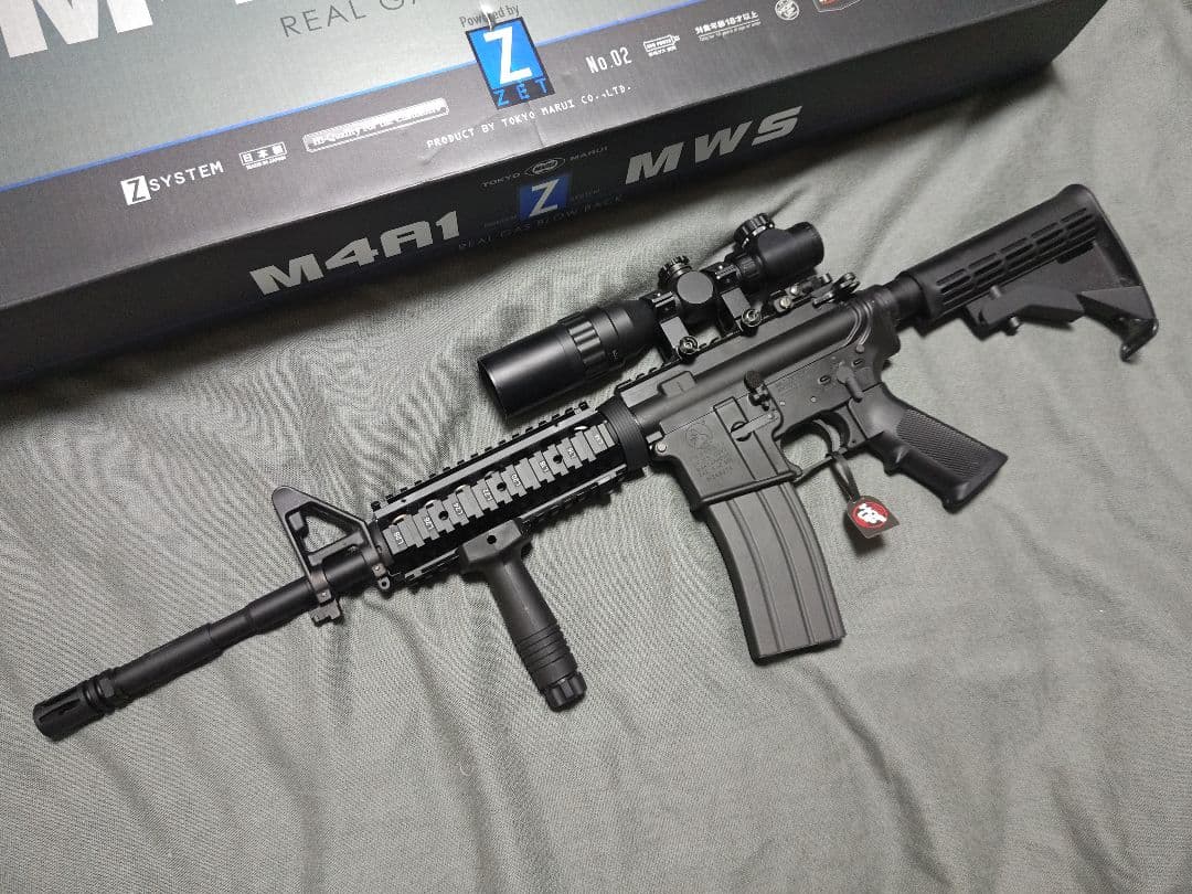 東京マルイ　ガスブローバック M4A1 MWS　試射、展示のみ　おまけ付き