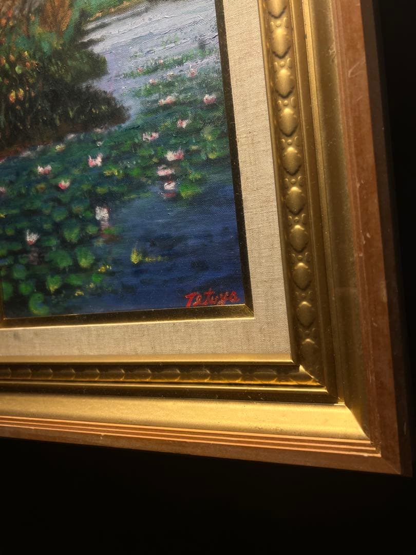 印象派　肉筆油彩画　作者不詳