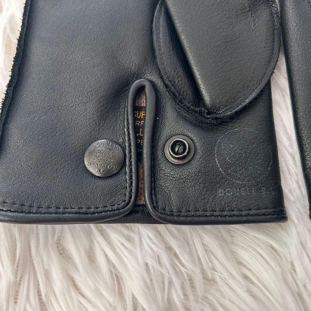 【極美品】RRL ダブルアールエル グローブ M ブラック レザー