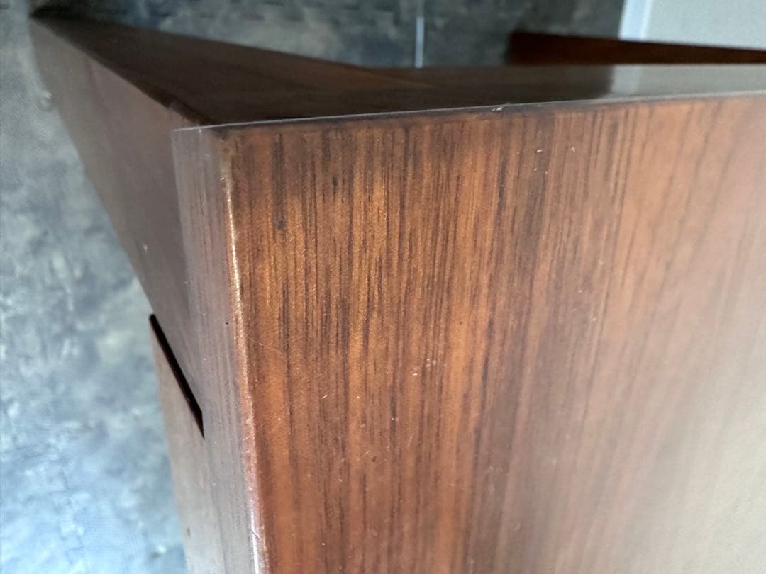 【無印良品】ダイニングテーブル 引出付 140×80cm　ウォールナット材