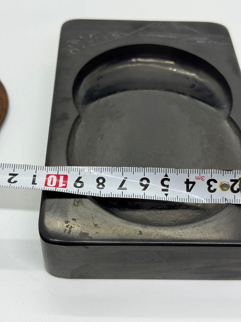 硯　作者入り　【十一代 雨宮静軒 作】雨端硯