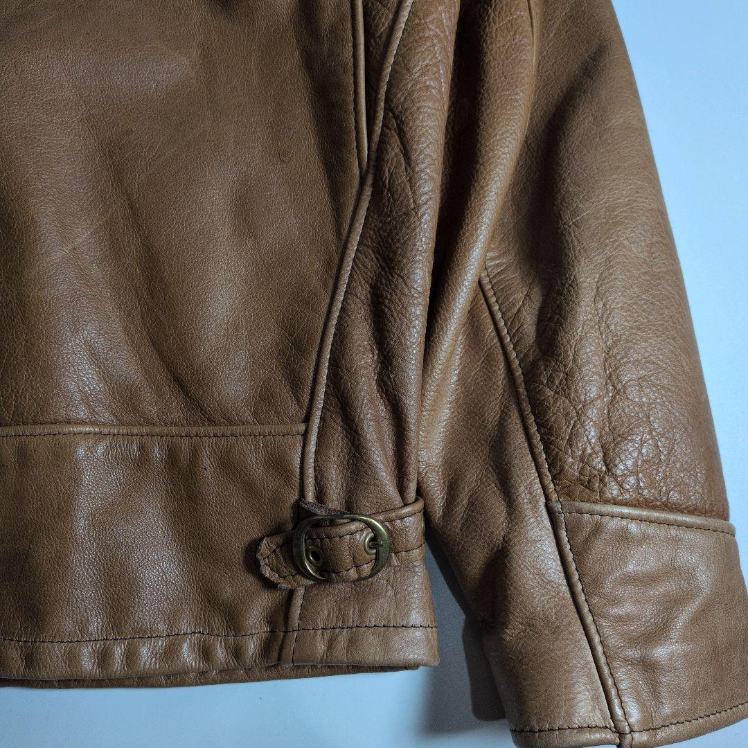 【廃盤】USA製 Schott AT101 レザージャケット ブラウン 38