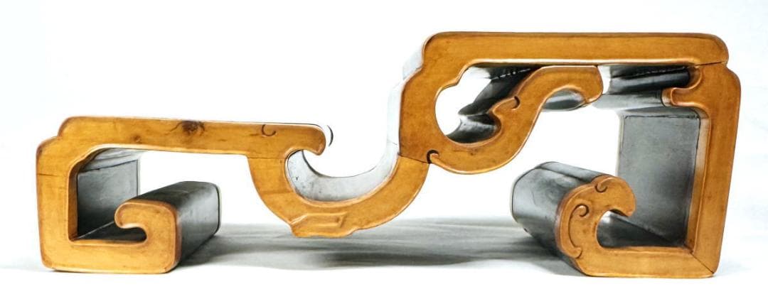 紫檀黄楊木花台 華道 茶道 唐木 香炉台 飾台 唐物 盆栽台 時代WWWT075